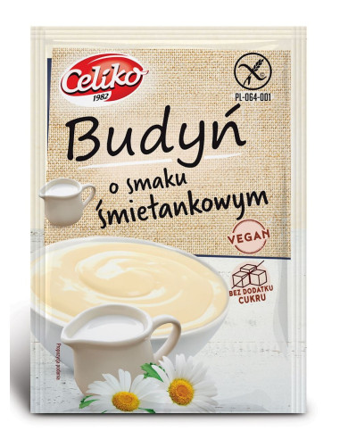 BUDYŃ O SMAKU ŚMIETANKOWYM BEZGLUTENOWY 40 g - CELIKO
