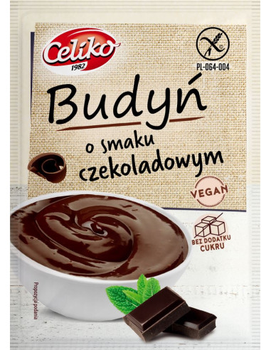 BUDYŃ O SMAKU CZEKOLADOWYM BEZGLUTENOWY 40 g - CELIKO