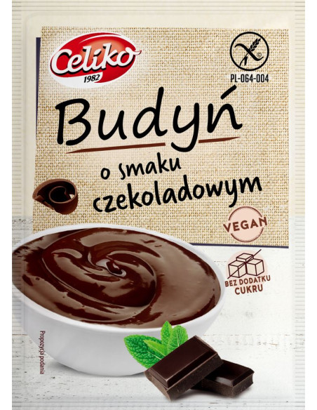 BUDYŃ O SMAKU CZEKOLADOWYM BEZGLUTENOWY 40 g - CELIKO