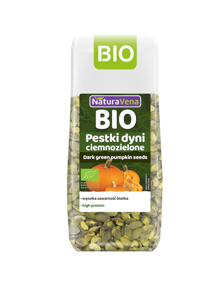 PESTKI DYNI CIEMNOZIELONE BIO 150 g - NATURAVENA