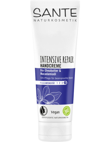 KREM DO RĄK INTENSYWNIE REGENERUJĄCY MASŁO SHEA I OLEJEK MACADAMIA ECO 75 ml - SANTE