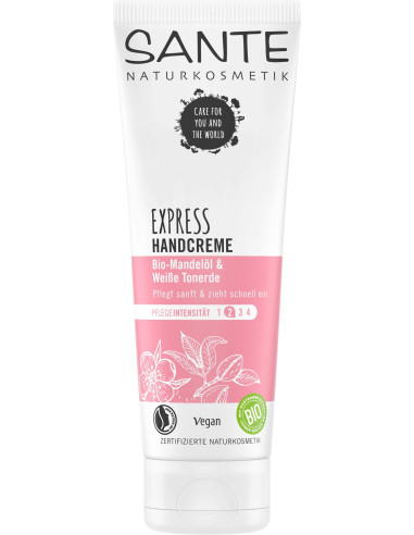 KREM DO RĄK OLEJEK MIGDAŁOWY I BIAŁA GLINKA ECO 75 ml - SANTE