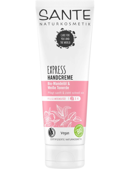KREM DO RĄK OLEJEK MIGDAŁOWY I BIAŁA GLINKA ECO 75 ml - SANTE