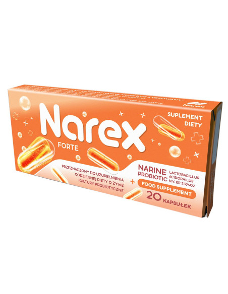 PROBIOTYK NARINE FORTE 20 KAPSUŁEK - NAREX