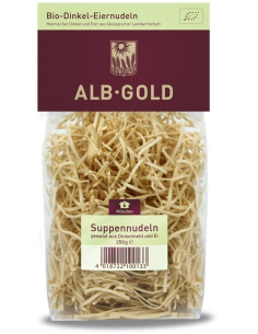MAKARON (ORKISZOWY JAJECZNY) NITKI BIO 250 g - ALB GOLD