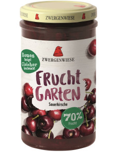 MUS WIŚNIOWY (70 % OWOCÓW) BEZGLUTENOWY BIO 225 g - ZWERGENWIESE