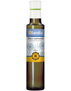 OLEJ Z CZARNUSZKI NIEFILTROWANY TŁOCZONY NA ZIMNO 250 ml - OLANDIA