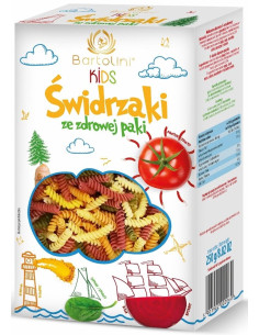 MAKARON (SEMOLINOWY Z SUSZONYMI WARZYWAMI) DLA DZIECI ŚWIDRZAKI 250 g - BARTOLINI