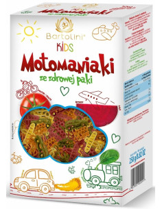 MAKARON (SEMOLINOWY Z SUSZONYMI WARZYWAMI) DLA DZIECI MOTOMANIAKI 250 g - BARTOLINI