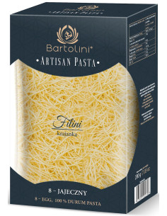 MAKARON (8-JAJECZNY SEMOLINOWY) KRAJANKA ŚREDNIA 200 g - BARTOLINI (ARTISAN PASTA)