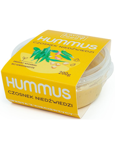 HUMMUS CZOSNEK NIEDŹWIEDZI 200 g - LAVICA FOOD