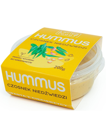 HUMMUS CZOSNEK NIEDŹWIEDZI 200 g - LAVICA FOOD