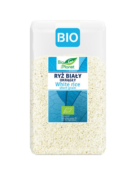RYŻ BIAŁY OKRĄGŁY BIO 1 kg - BIO PLANET