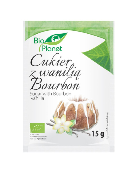 CUKIER Z WANILIĄ BOURBON BIO 15 g - BIO PLANET