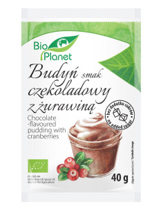 BUDYŃ O SMAKU CZEKOLADOWYM Z ŻURAWINĄ BIO 40 g - BIO PLANET