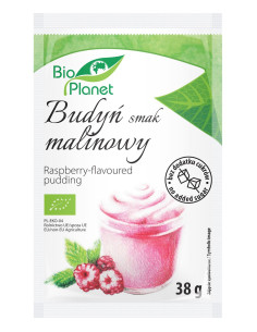 BUDYŃ O SMAKU MALINOWYM Z MALINAMI BIO 38 g - BIO PLANET