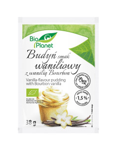 BUDYŃ O SMAKU WANILIOWYM Z WANILIĄ BOURBON BIO 38 g - BIO PLANET