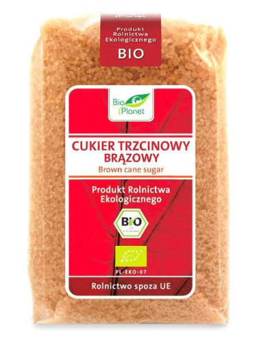 Cukier trzcinowy brązowy - 500g - Bio Planet