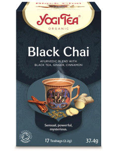 HERBATA CZARNA Z IMBIREM I CYNAMONEM (BLACK CHAI) BIO (17 x 2,2 g) 37,4 g - YOGI TEA