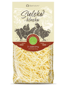 MAKARON (2-JAJECZNY SEMOLINOWY) KRAJANKA CIENKA BIO 250 g - BARTOLINI (SIELSKA KLUSKA)