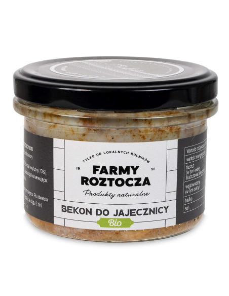 BEKON DO JAJECZNICY BIO 180 g (SŁOIK) - FARMY ROZTOCZA