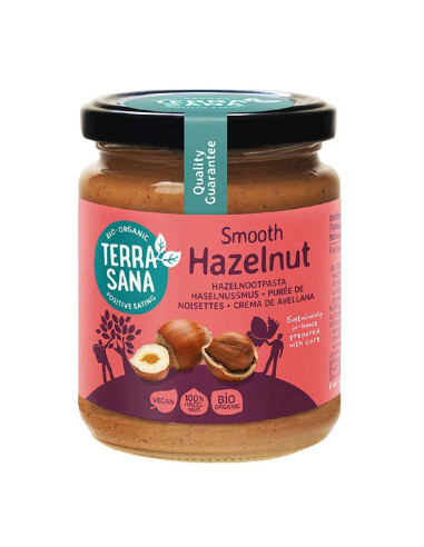 KREM Z ORZECHÓW LASKOWYCH PRAŻONYCH 100 % BIO 250 g - TERRASANA