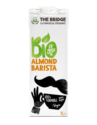 NAPÓJ MIGDAŁOWY BARISTA BEZ DODATKU CUKRÓW BEZGLUTENOWY BIO 1 L - THE BRIDGE