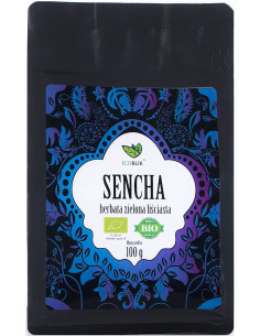 HERBATA ZIELONA LIŚCIASTA SENCHA BIO 100 g - ECOBLIK
