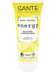 ŻEL POD PRYSZNIC ORZEŹWIAJĄCO - ENERGETYZUJĄCY CYTRYNA I POMARAŃCZA ECO 200 ml - SANTE