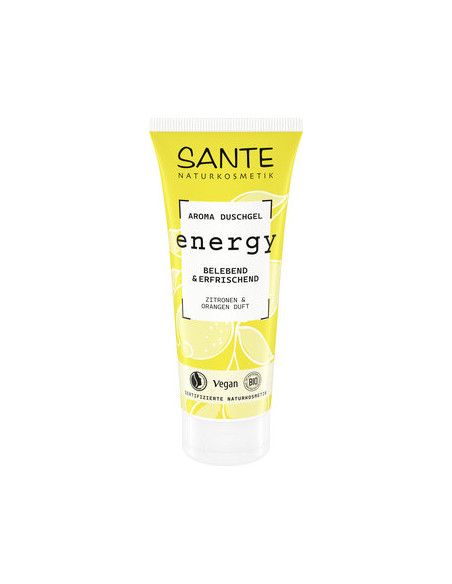 ŻEL POD PRYSZNIC ORZEŹWIAJĄCO - ENERGETYZUJĄCY CYTRYNA I POMARAŃCZA ECO 200 ml - SANTE
