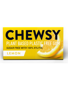 GUMA DO ŻUCIA Z KSYLITOLEM O SMAKU CYTRYNOWYM (10 szt.) 15 g  - CHEWSY