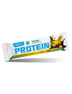 BATON PROTEINOWY BANANOWY W CZEKOLADZIE MLECZNEJ BEZGLUTENOWY 50 g - MAXSPORT