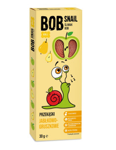PRZEKĄSKA ROLL JABŁKO - GRUSZKA BEZ DODATKU CUKRÓW BEZGLUTENOWA 30 g - BOB SNAIL