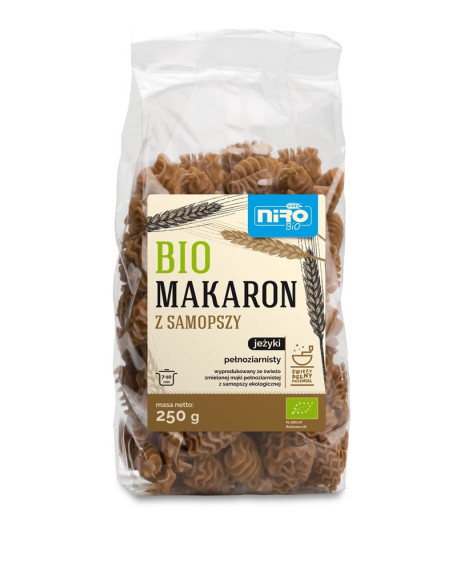 MAKARON (Z SAMOPSZY RAZOWY) JEŻYKI BIO 250 g - NIRO