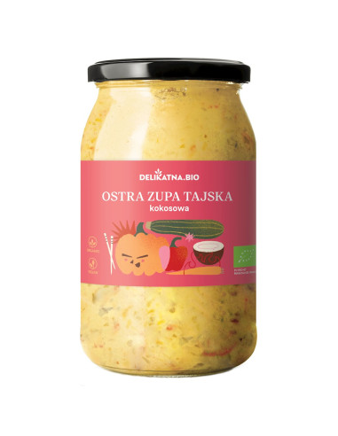 ZUPA TAJSKA OSTRA KOKOSOWA BIO 900 ml - DELIKATNA