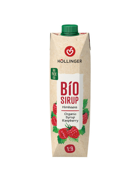 SYROP MALINOWY BIO 1 L - HOLLINGER