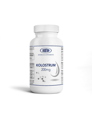 COLOSTRUM WOŁOWE (200 mg) 60 KAPSUŁEK- JANTAR