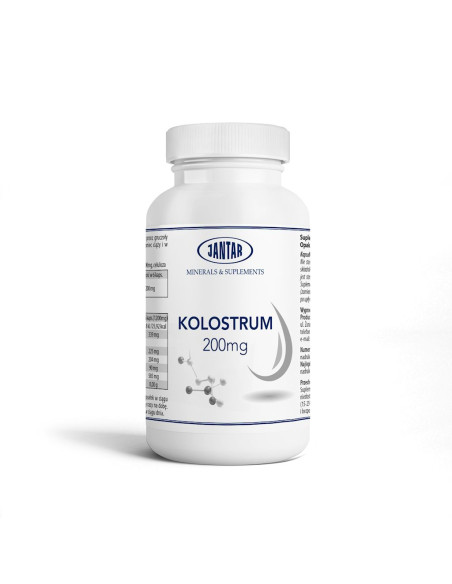 COLOSTRUM WOŁOWE (200 mg) 60 KAPSUŁEK- JANTAR