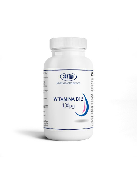 WITAMINA B12 (100 mcg) 60 KAPSUŁEK - JANTAR