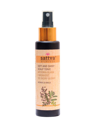 WCIERKA DO SKÓRY GŁOWY BLASK I MIĘKKOŚĆ HENNA I AMLA 100 ml - SATTVA (AYURVEDA)