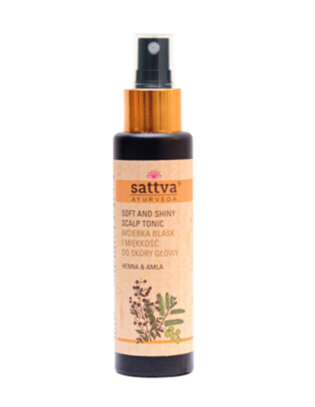 WCIERKA DO SKÓRY GŁOWY BLASK I MIĘKKOŚĆ HENNA I AMLA 100 ml - SATTVA (AYURVEDA)