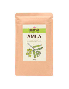 MASECZKA ZIOŁOWA DO WŁOSÓW AMLA 100 g - SATTVA (AYURVEDA)
