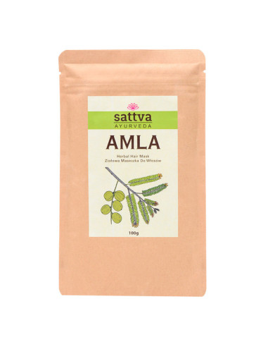 MASECZKA ZIOŁOWA DO WŁOSÓW AMLA 100 g - SATTVA (AYURVEDA)