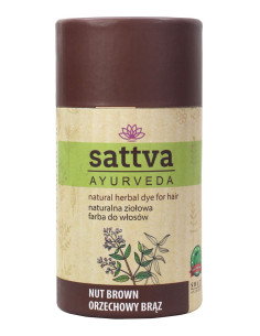 HENNA ORZECHOWY BRĄZ ECO 150 g - SATTVA (AYURVEDA)