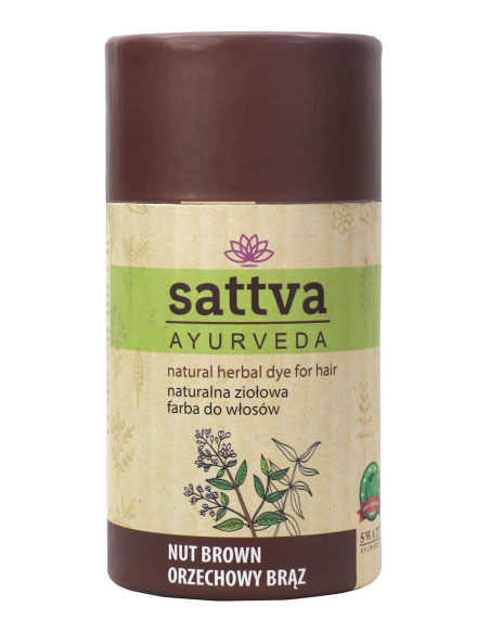 HENNA ORZECHOWY BRĄZ ECO 150 g - SATTVA (AYURVEDA)