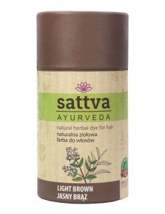 HENNA JASNY BRĄZ ECO 150 g - SATTVA (AYURVEDA)