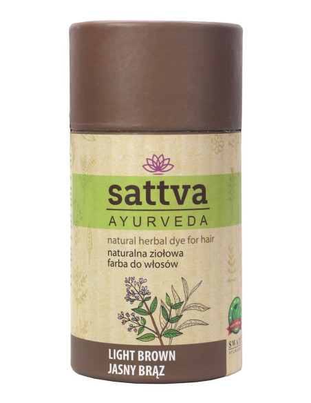 HENNA JASNY BRĄZ ECO 150 g - SATTVA (AYURVEDA)