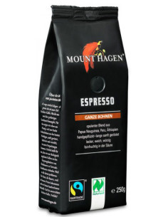 KAWA ZIARNISTA ARABICA 100 % ESPRESSO FAIR TRADE BIO 250 g - MOUNT HAGEN