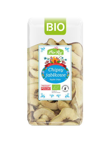 CHIPSY JABŁKOWE BEZGLUTENOWE BIO (POLSKA) 50 g - BIO RAJ