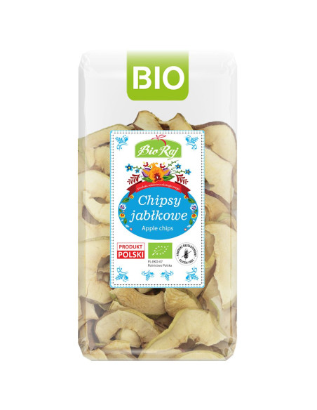 CHIPSY JABŁKOWE BEZGLUTENOWE BIO (POLSKA) 50 g - BIO RAJ